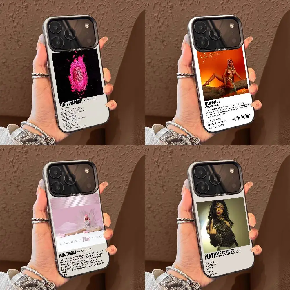حافظة هاتف N-Nicki Minaj Pink Friday 2 Queen لهاتف iPhone 17,16,15,14,13,12,11,Pro,Max,Plus,E,Air,Mini Black Tpu #1
