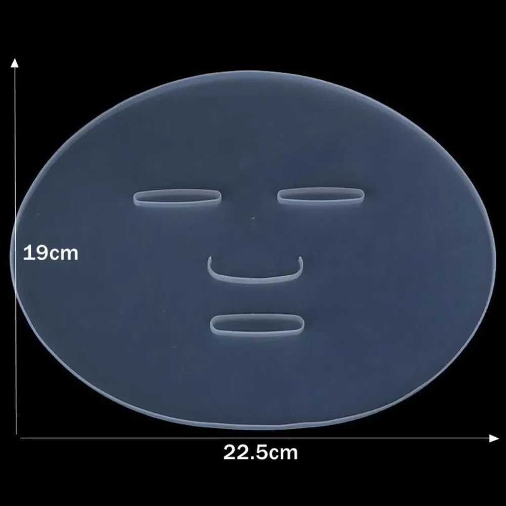 Nuevo molde de máscara Facial de silicona, herramienta de fabricación de máscaras, bandeja de molde de máscara transparente, placa de máscara Facial portátil DIY