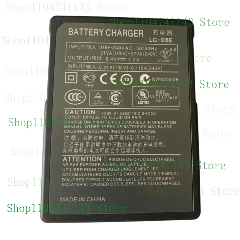 

10 pcs/lot For LP-E6 5D Mark II III 7D 5D2 5D3 7D 60D 6D LC-E6E Battery Charger