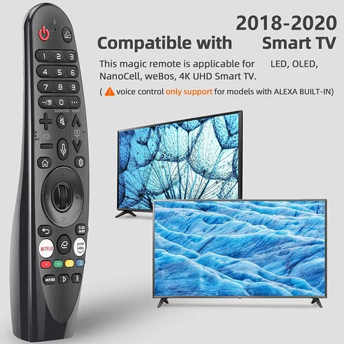 Imagen 2 del producto MR-20GA Control remoto mágico por voz para OLED Smart TV 2018-2020 Reemplazo remoto mágico MR20GA MR19BA MR18BA, con función de puntero