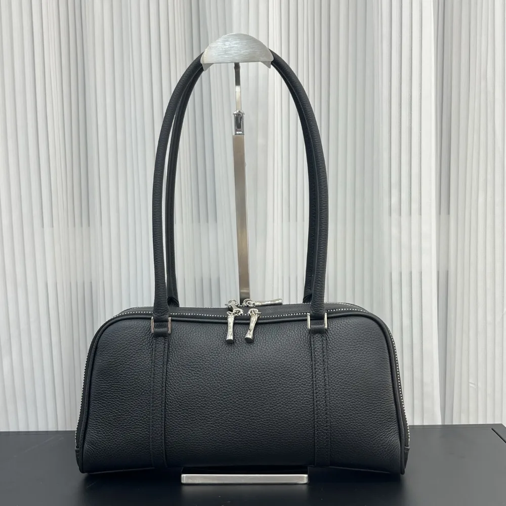 

Leather Bowling Bag 2025 Suede Autumn and Winter New Women's Large-capacity Casual Versatile Commuter Hobo Shoulder Armpit Bag