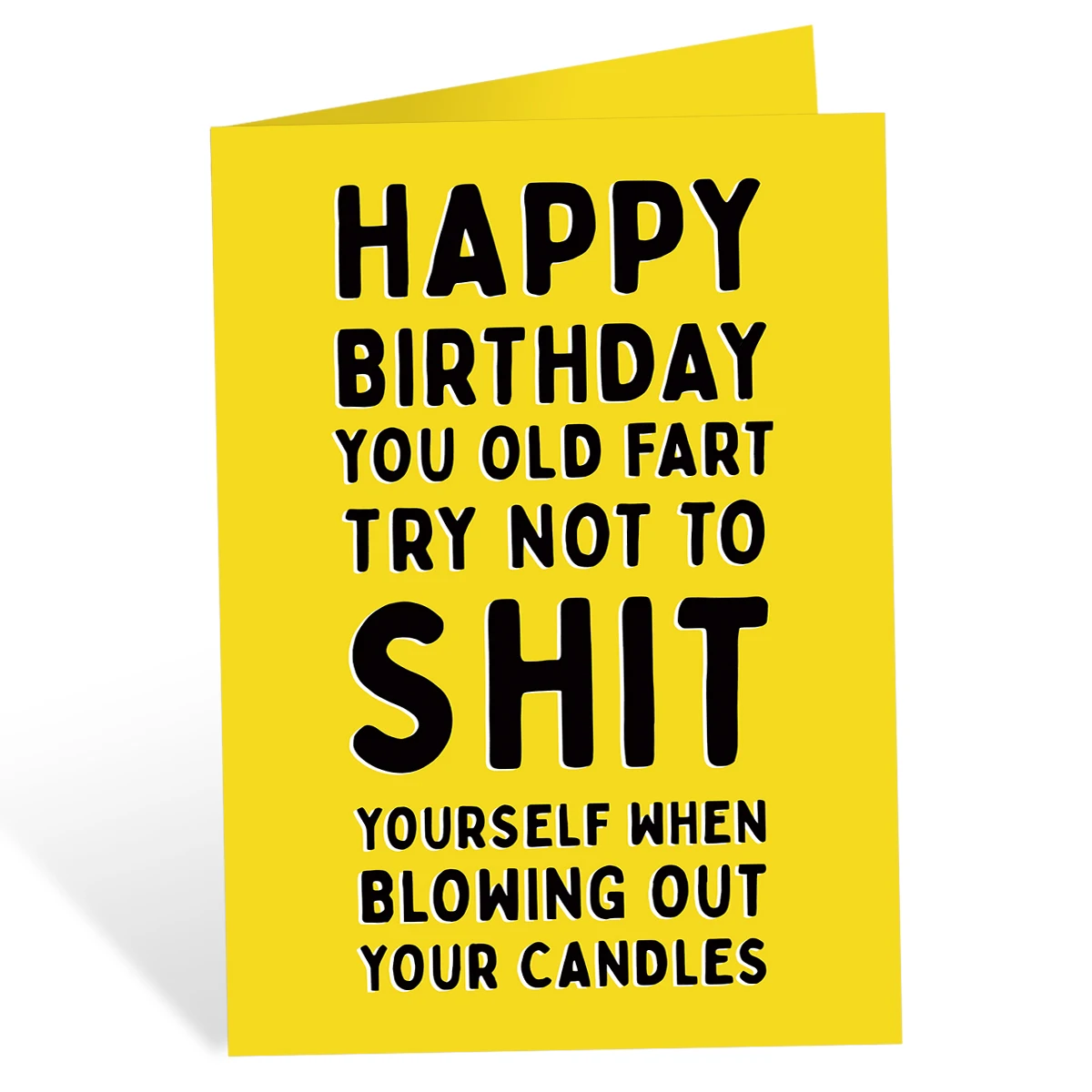 1PC Hilarious Birthday Cards for Men,Women,Rude and Funny Joke Birthday Card with Envelope Thank You Card Ideal Birthday Gifts