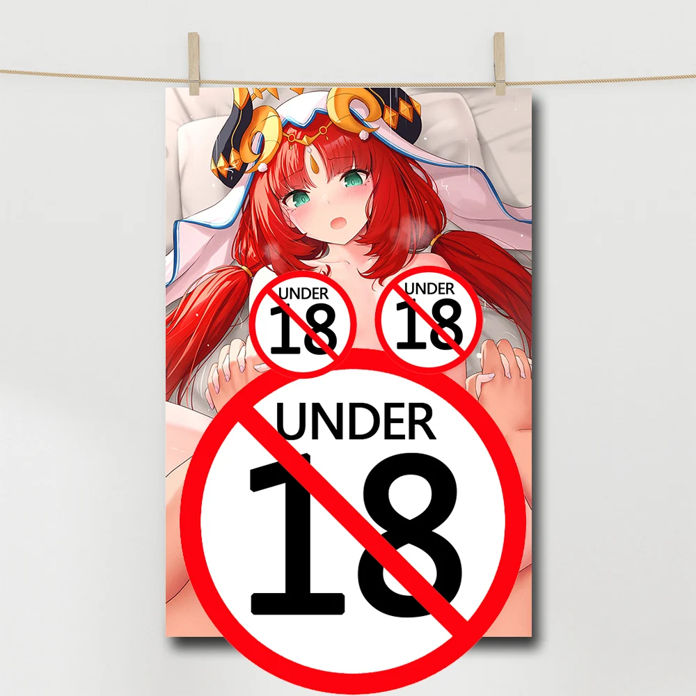 Sexy Manga Anime Poster Nude Girl Aesthetic Cartoon Wall Art Canvas Painting Living Room Bedroom Home Decor Mural Hentai Picture