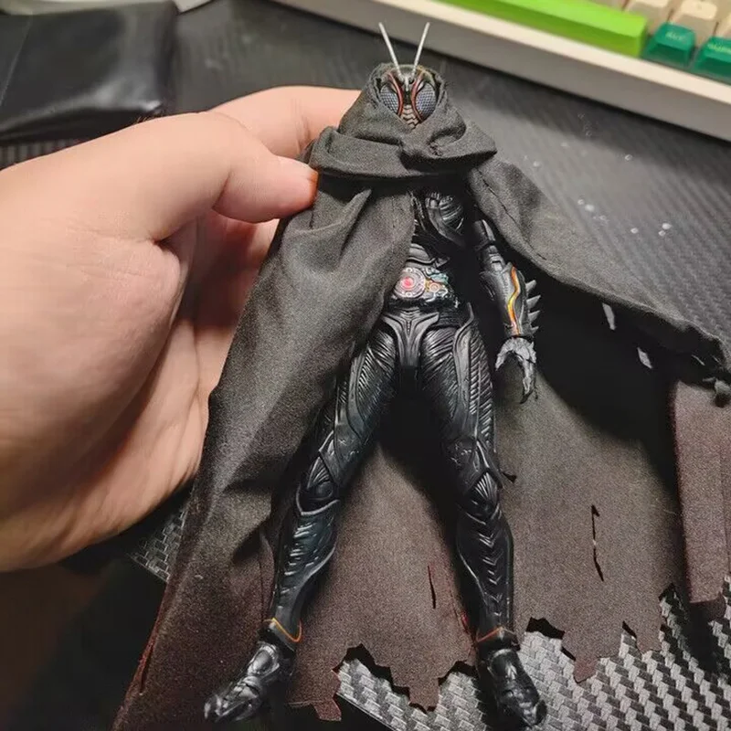 Mantello Tattico 1/12 per Action Figure Mecha Girl SHF Figma, Accessorio Universale in Tessuto con Filo Metallico Incluso