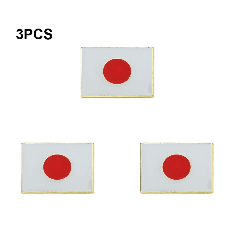 1-3-5-10-50-100 Stück Japan Abzeichen Brosche Nationale Anstecknadeln Flaggen-Anstecknadeln Länderflaggen-Abzeichen