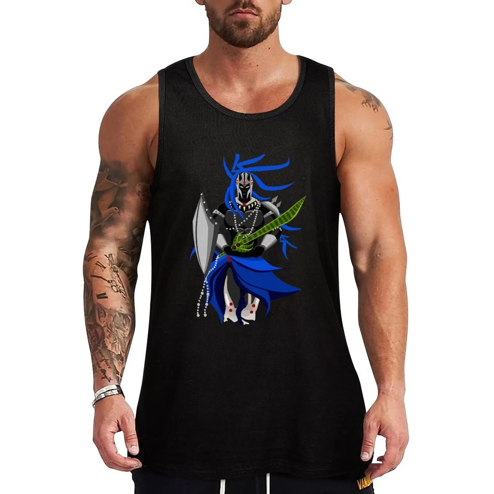 Camiseta sin mangas Warrior Ogum orixá, camiseta sin mangas para gimnasio, entrenamiento físico, secado rápido