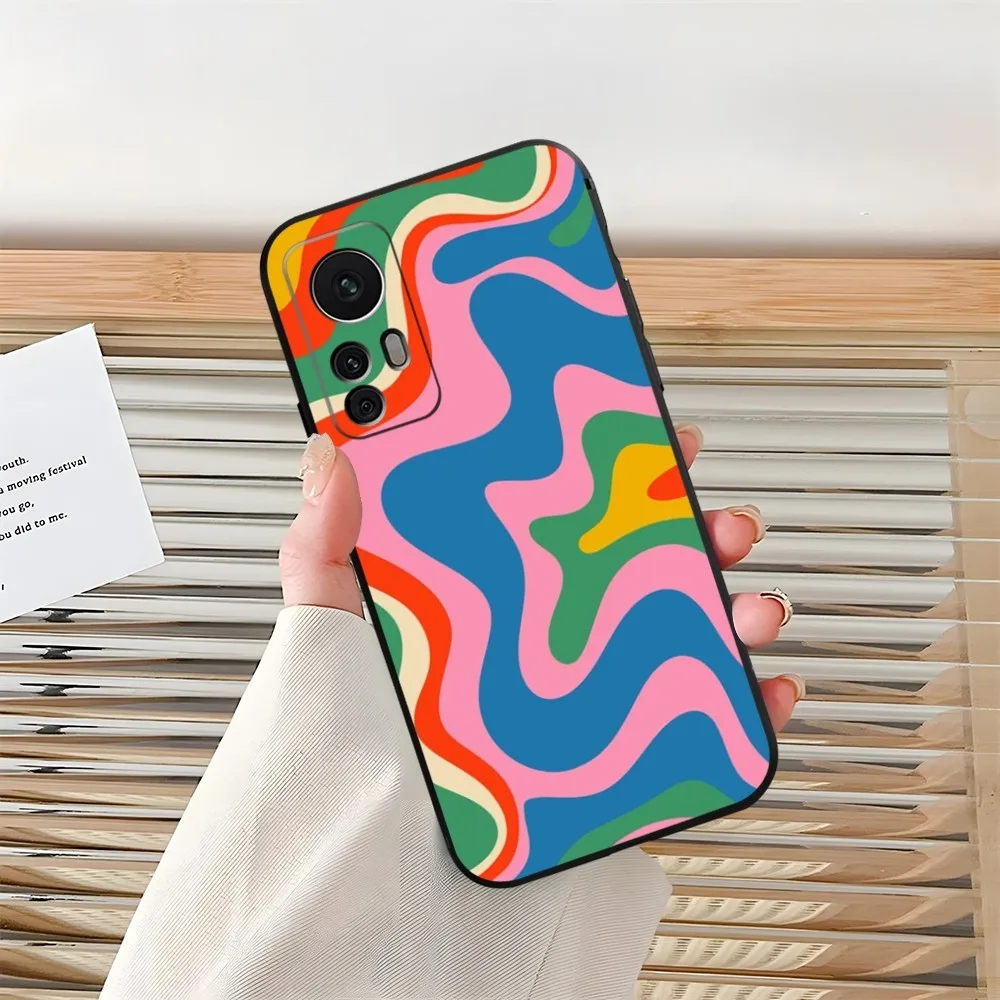 Abstract Swirl Pattern Phone Case Funda for Xiaomi 11T 13 12 Lite Ultra Redmi Note 13 12 10 Pro POCO F4 F5 X5 Pro Coque