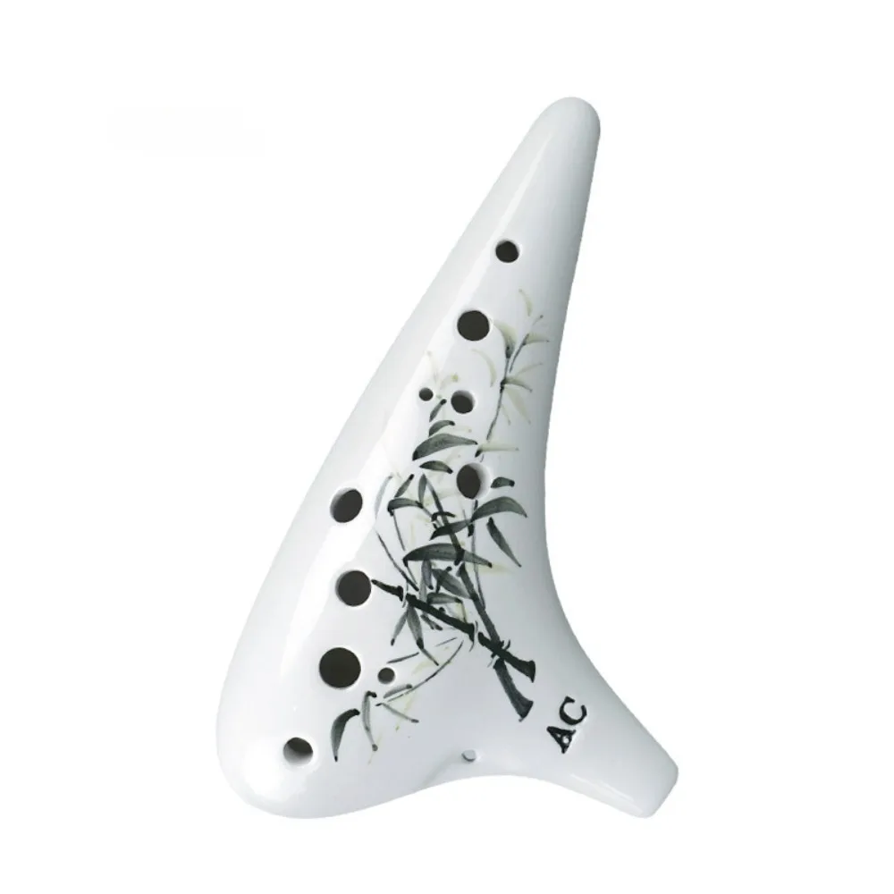 Legende Ocarina 12 Holes Alto C Tone Reliëf Sculptuur Keramiek Ocarinas Professionele Muziekinstrumenten Biedt Beginnersaccessoire