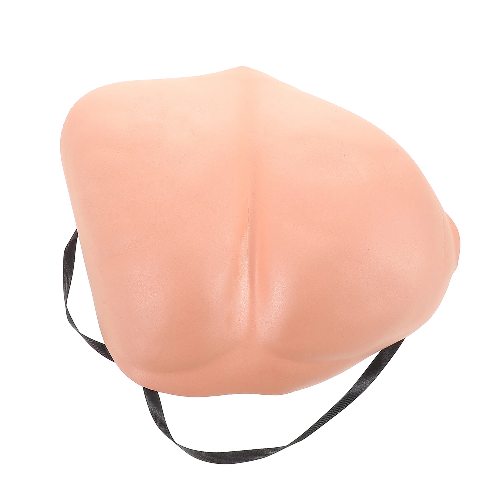 Fake Butt Costume Accessory Simulated Buttock Prop Realistic Faux Booty With Adjustable Straps For Halloween April Fool'S Day Pr