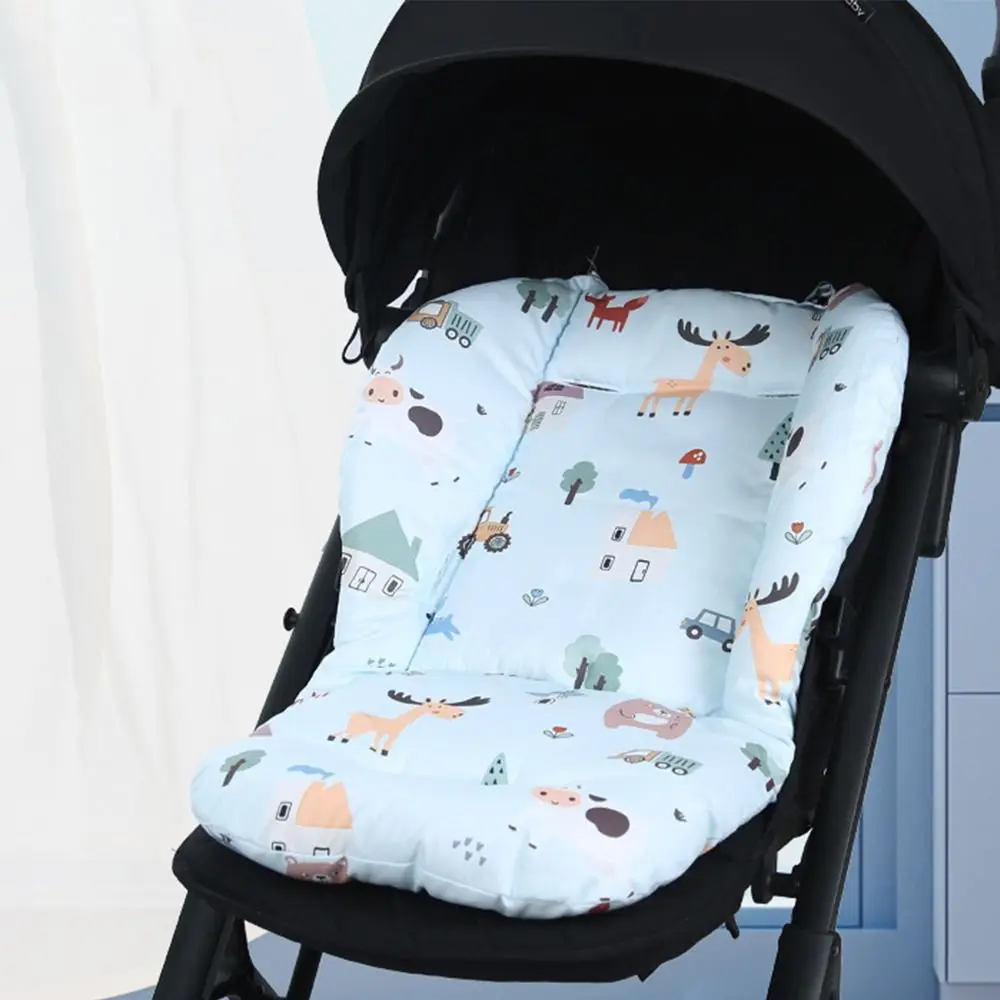 Cartoon Pattern Baby Stroller Cushion Stroller Accessories Baby Seat Cushion Pushchair Car Mat Car Seat Seat Liner