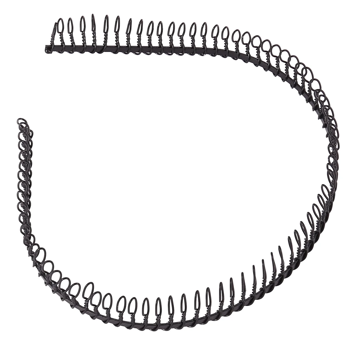 

HOT SODIAL(R) Metal Teeth Comb Hairband Hair Hoop Headband Black For Woman