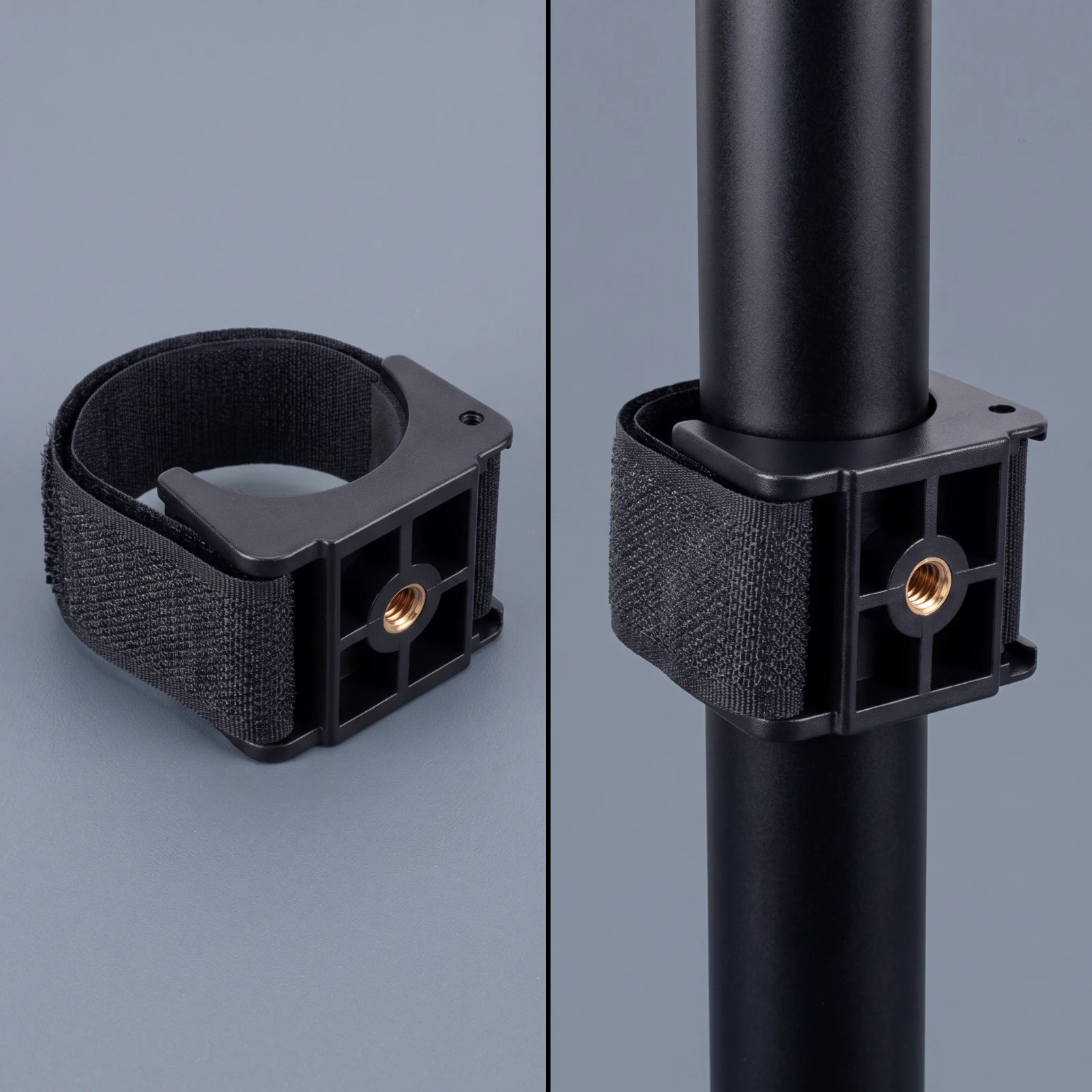 Fishing Light Clamp Long-Lasting Rod Clamp with Threaded Insert Mount Quick-Release Bracket Lightweight for Anglers