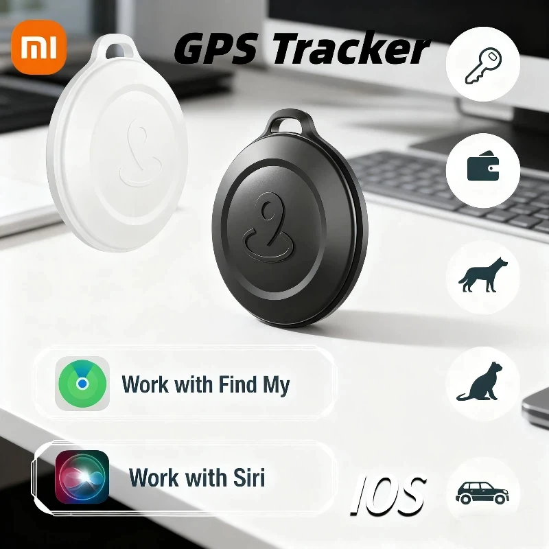 

GPS-трекер Xiaomi работает с iOS Find My APP MFI Smart Tag Key Finder Анти-потерянный глобальный локатор для кошелька Автомобильный багаж Pet Tag