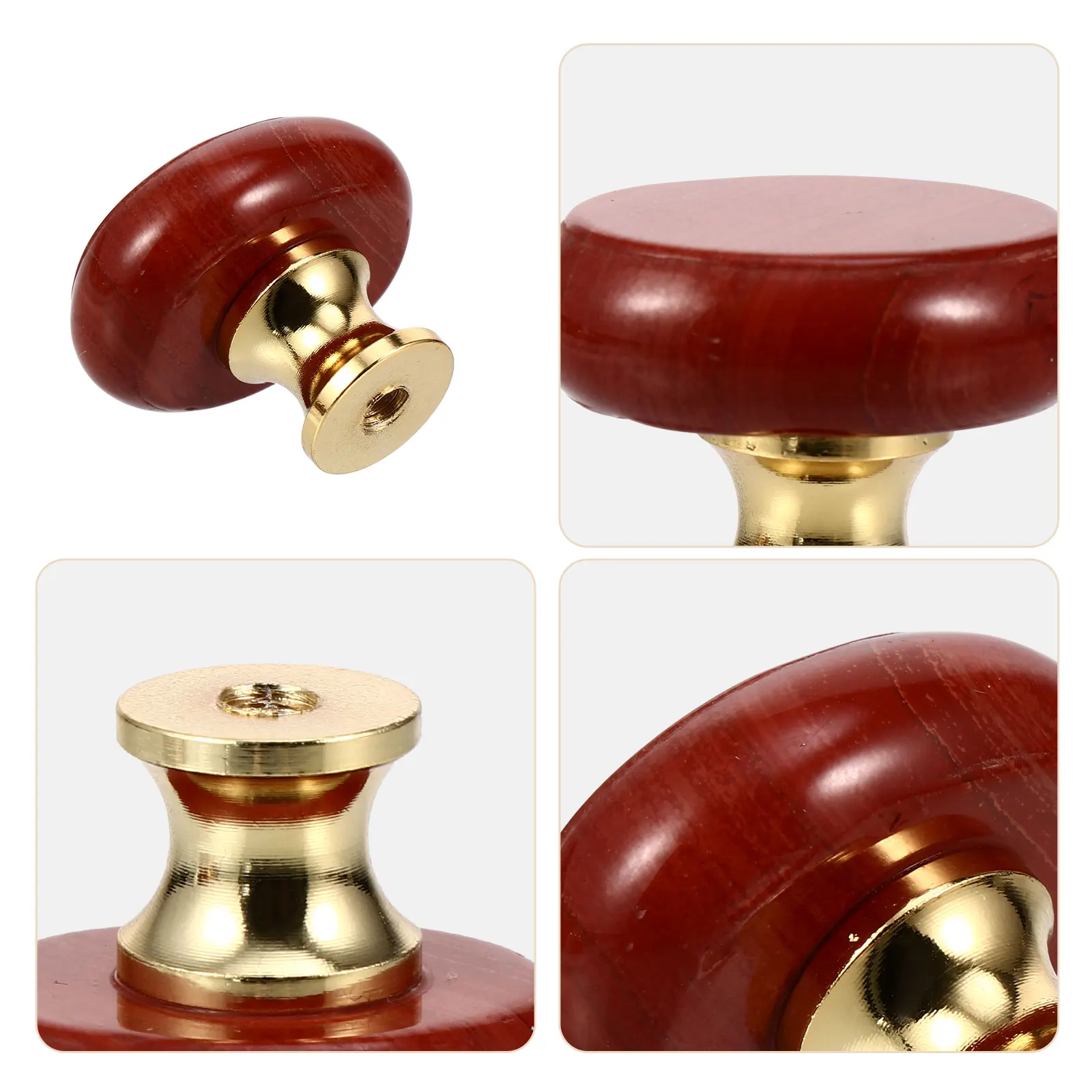 

4 Pcs Crystal Handle Drawer Stone Knobs Decoration Cabinet Natural Decorative Wardrobe