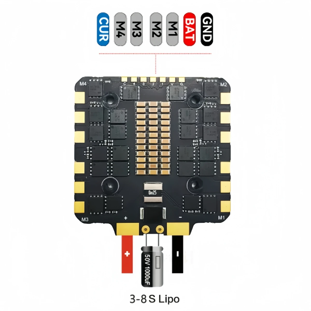 XFlight Hobby 3115 900KV 3-6S borstelloze motoren en 80A ESC 3-8S lipo voor 10 inch FPV Racing Drone Quadcopter