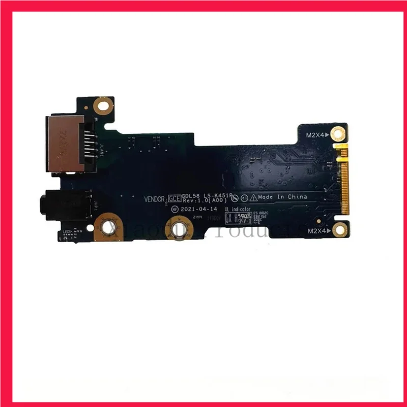 New Original Audio Ethernet LAN RJ45 PORT IO Board For Dell Alienware M15 R6 GDL58 LS-K451P 03RR19 3RR19