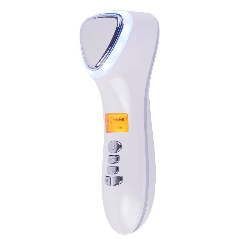 Martelo frio quente que aperta a remoção de rugas e cuidados com os poros, instrumento de beleza, fototerapia led, massageador facial, ferramenta de levantamento de rosto, pele