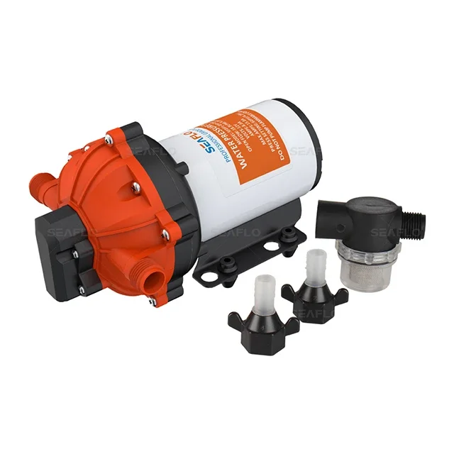 SEA FLO 5.0gpm 70psi high pressure water pump 12v 24 volt dc marine boat sea RV solar electric diaphragm pump 12 volt water pump