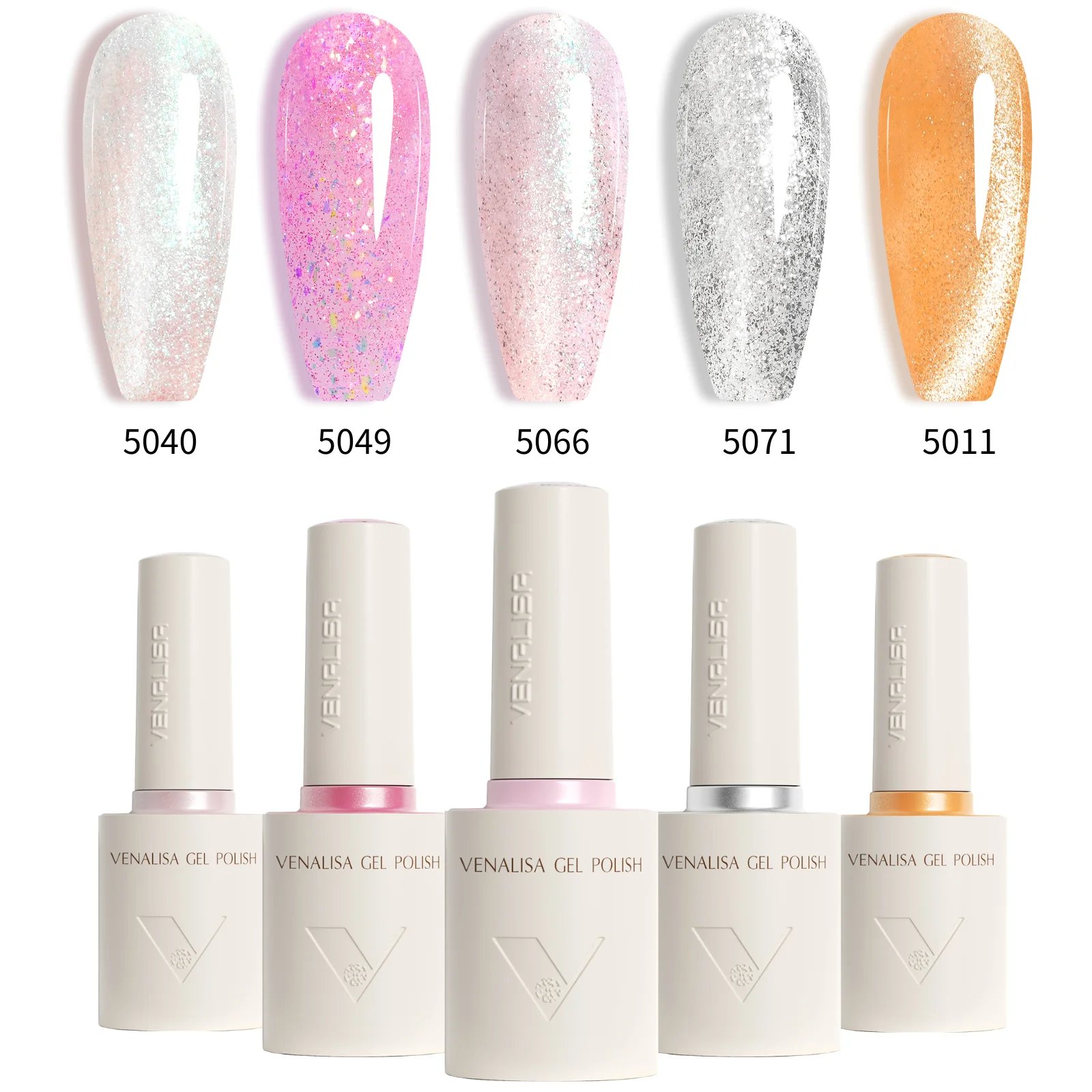 2/3/5pcs Venalisa Color Gel Nail Polish Combo 10ml Hema/TPO Free Soak Off UV LED Anti-Yellow Long Wear Top Great Coverage Gel