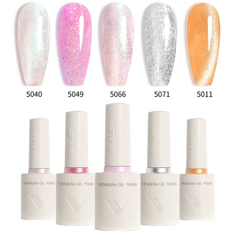 2/3/5 st Venalisa Color Gel Nagellack Combo 10 ml Hema/TPO-fri Soak-off UV LED Anti-guling långvarig topp med bra täckning 10 best sales komfärg - №1