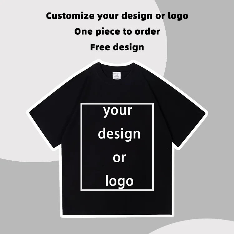 

Tailor-made T-Shirts Print Your Favorite Image Personalize Your High Quality T-shirt 240GSM Cotton T-shirt Top Custom DIY Design