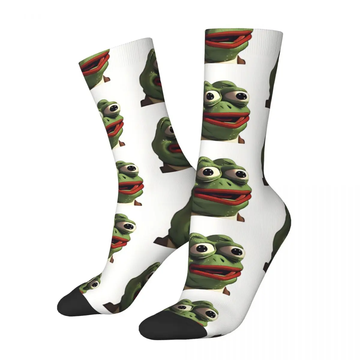 Puppet Sad Frog Unisex Winter Socks Running Happy Socks Street Style Crazy Sock