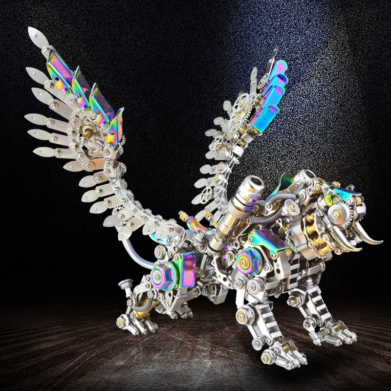 

Double winged tiger, mechanical toy, precision mecha, hell level high difficulty assembly, adult building blocks, metal model