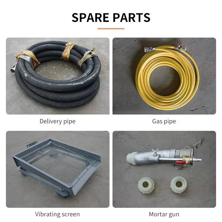 High Efficiency Concrete Skim Coat Mortar Spray Machine Plastering Sprayer with Pump Core Component