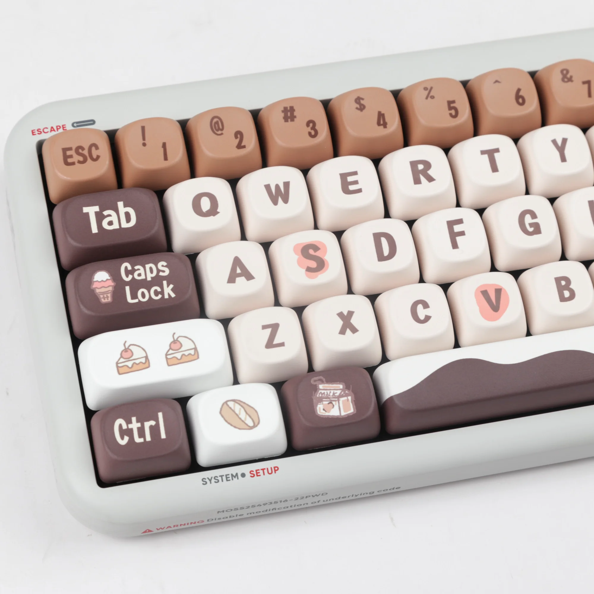 

PBT Keycaps Similar to XDA Dye Sub Keycap MOA Profile Chocolate For QK75 DrunkDeek a75 Cherry MX Mechanical Keyboard 137 Keys