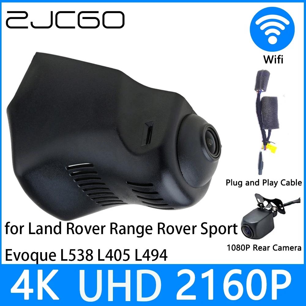 

ZJCGO Dash Cam 4K UHD 2160P Car Video Recorder DVR Night Vision for Land Rover Range Rover Sport Evoque L538 L405 L494