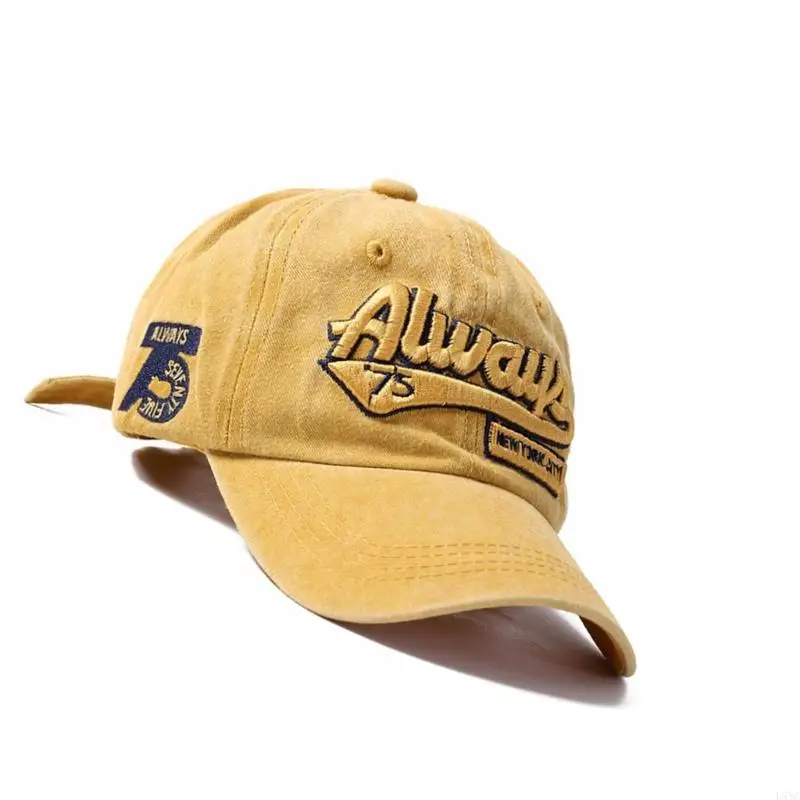 

L5YC Casual Adjustable Sports Caps Cotton Embroidered Lettering Unisex Design