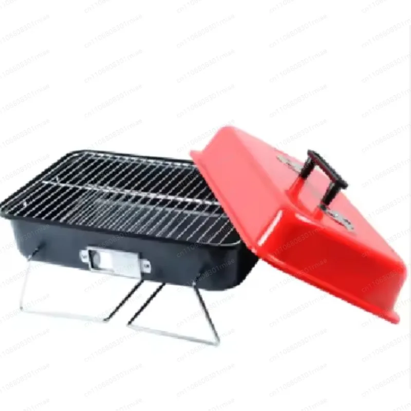 

Портативный складной мангал-гриль для кемпинга с сенсорным управлением, на углях, для использования на улице