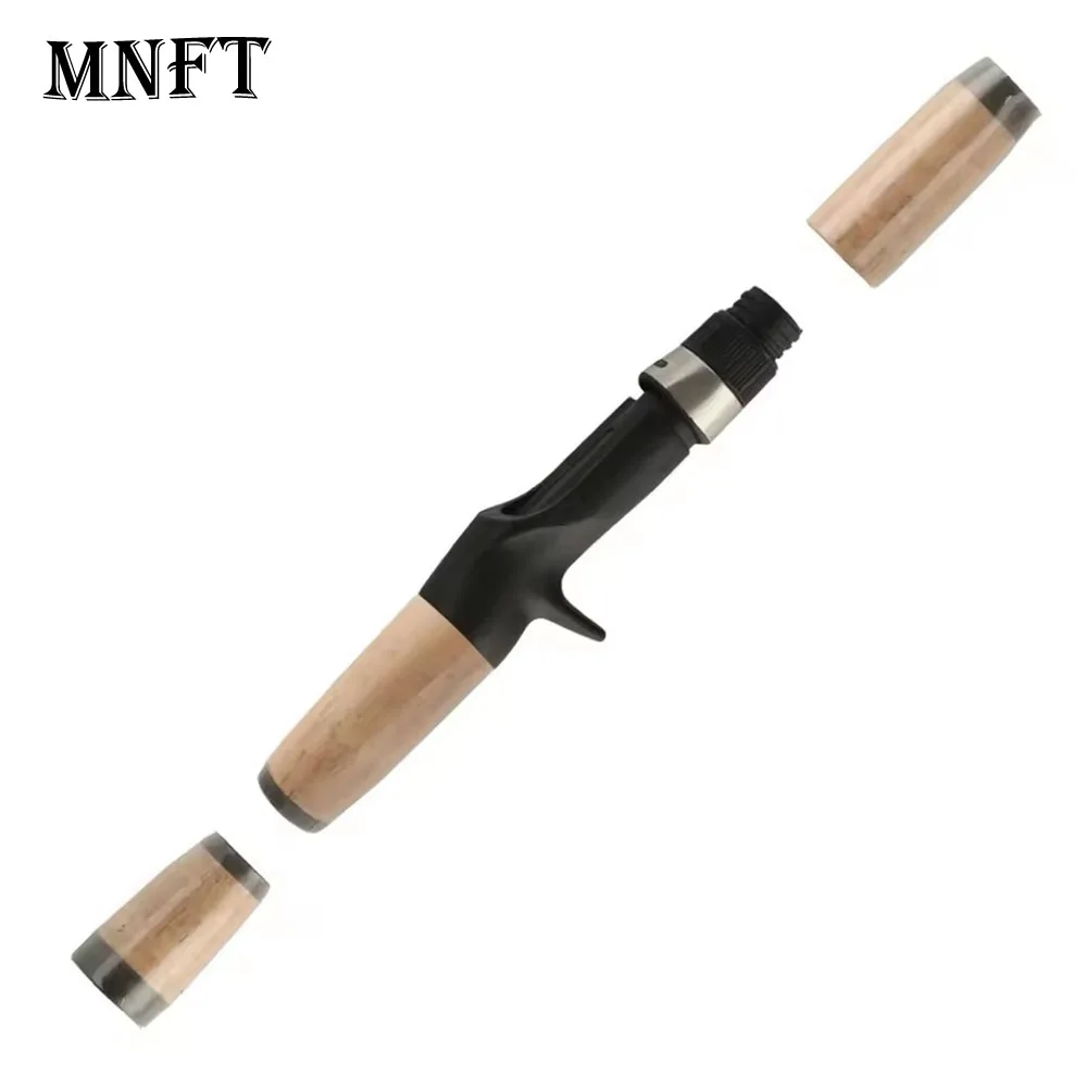 Mnft 1 conjunto de assento de carretel de fundição, cabo composto de cortiça para vara de pesca, reparo de aderência dividida, vara de construção, equipamento de substituição