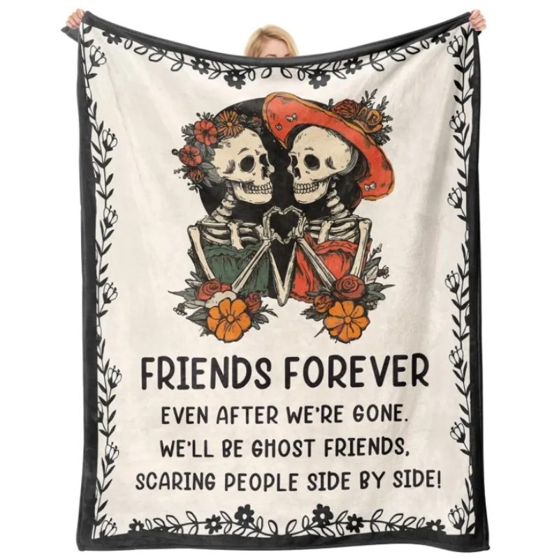 

Подарки на день рождения для друзей, сестры Soul, идеи подарков на выпускной для женщин, одеяло с черепом на Хэллоуин для моего друга