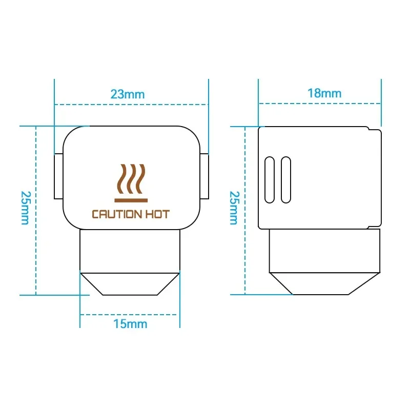 High Flow Perforated Pneumatic Quick Connectors for 3D Printers Compatible with Qipang JP4-01 V6 M10 Thread Straight Through