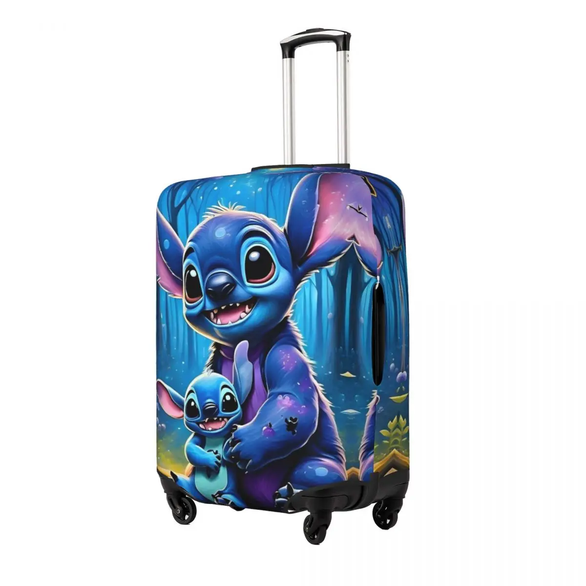 Stitch Cartoon Suitcase Cover Travel Flight Practical Luggage Case Protection