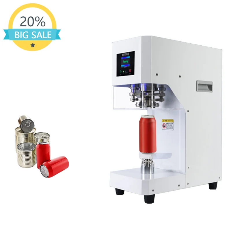 

Automatic Portable Non-rotated Plastic Aluminum PET Can Sealer Bubble Tea Bottle Tin POP Can Sealing Machine