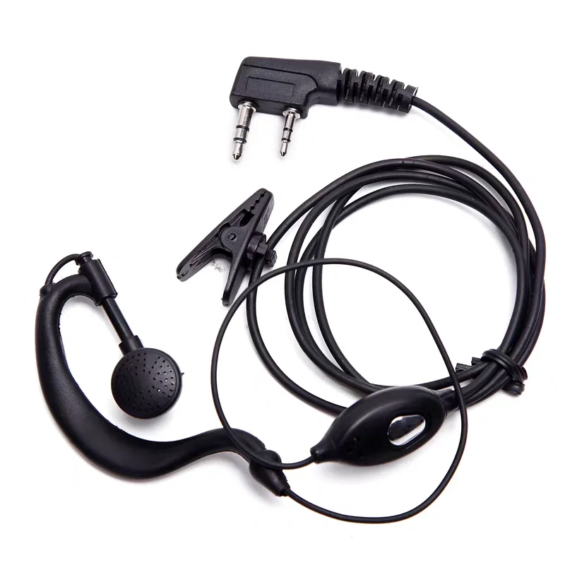 2 Pin Walkie Talkie Headset Earphone K-Plug Wired For Baofeng BF-888S UV-5R QuanSheng UV-K5 UV-K6 Two Way Ham Radio Accessories