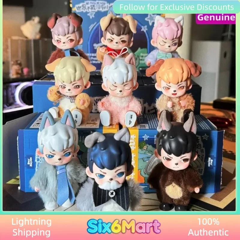 

Коллекционная фигурка Rayan Genuine No Puppies No World Series, игрушка-сюрприз в закрытой коробке, настольная модель-украшение, подарок на день рождения для мальчика