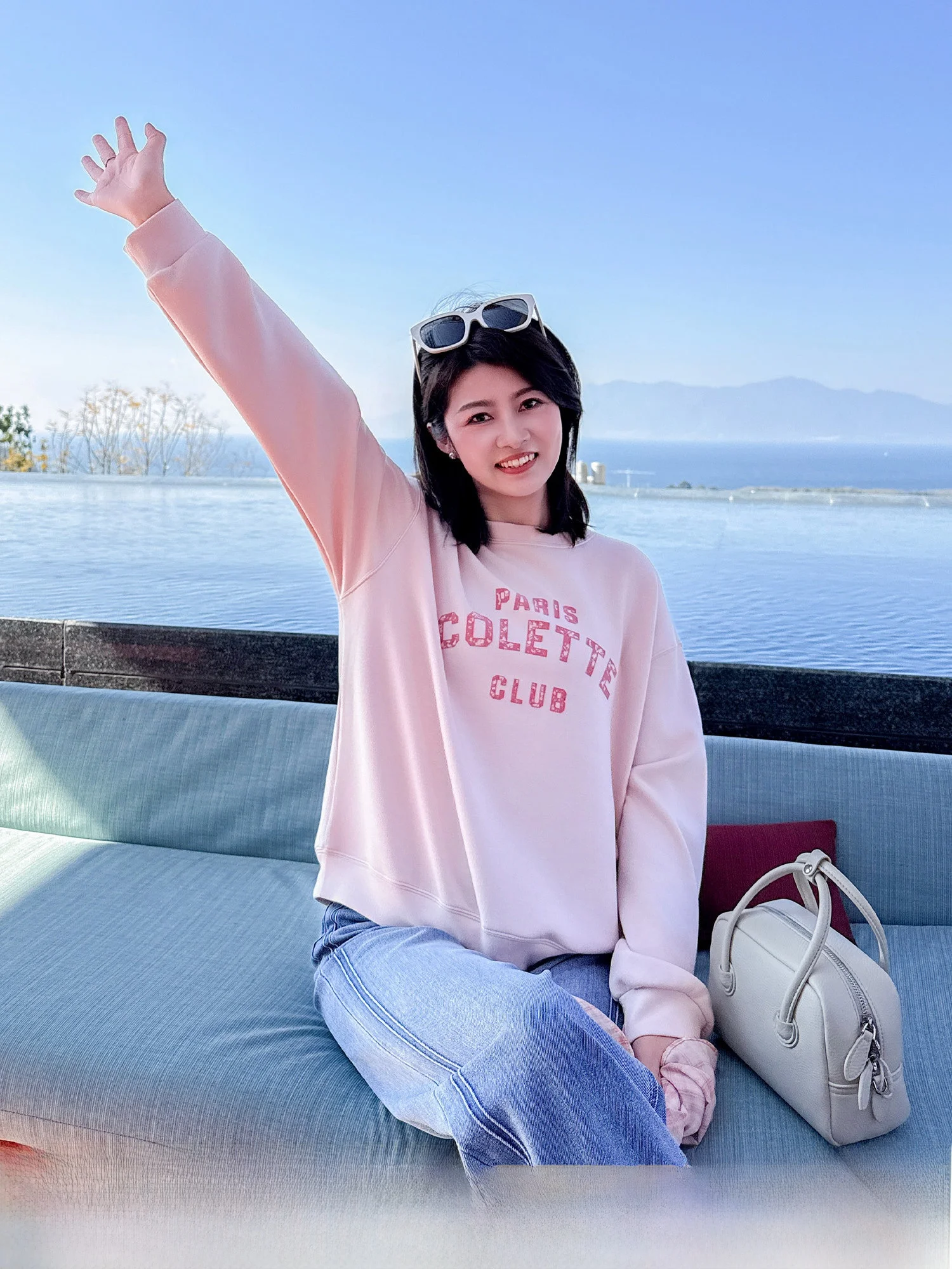 

Женская толстовка Zillal Purple Road Letter Scarf с вышивкой, свободного кроя, с круглым вырезом, из смесового хлопка и полиэстера, длинная, модная