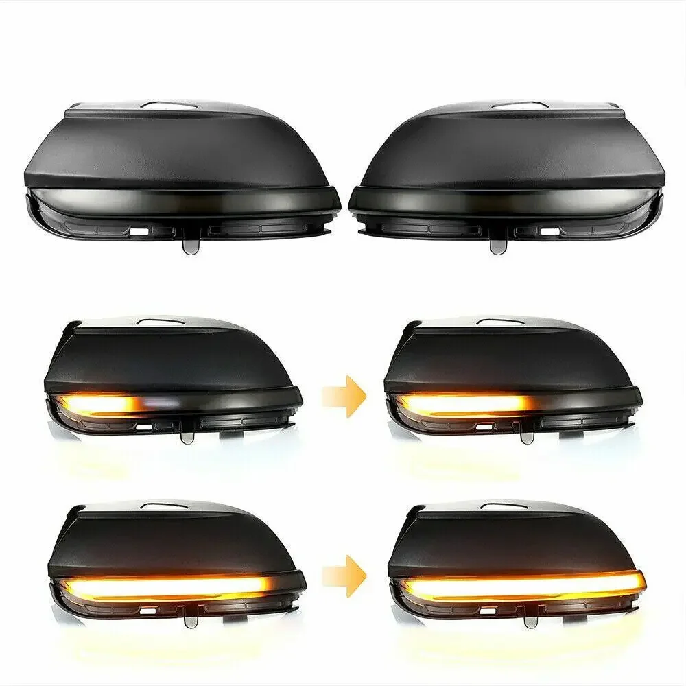 For VW Passat B7 CC Jetta MK6 Bettle A5 Scirocco Car Dynamic LED Turn Signal Light Side Mirror Sequential Parking Lamp Blinker