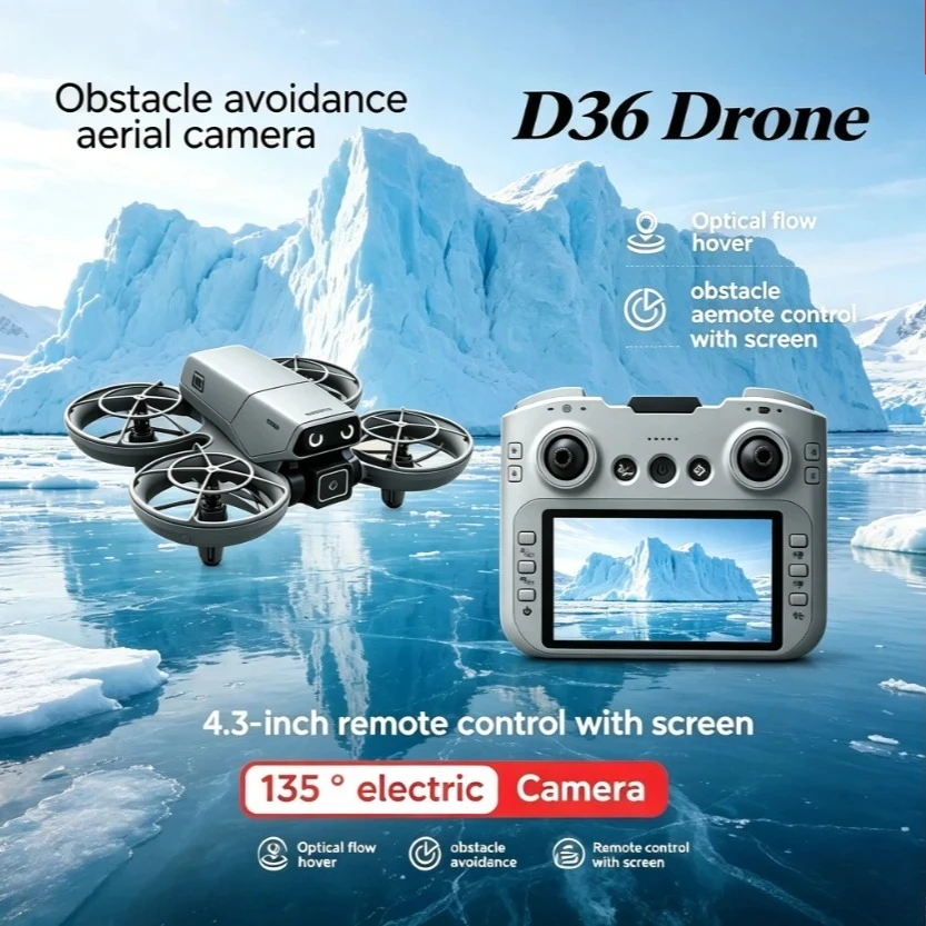 Drone Smart Rc Foldable - Оригинальный складной GPS-дрон D36 с тройной