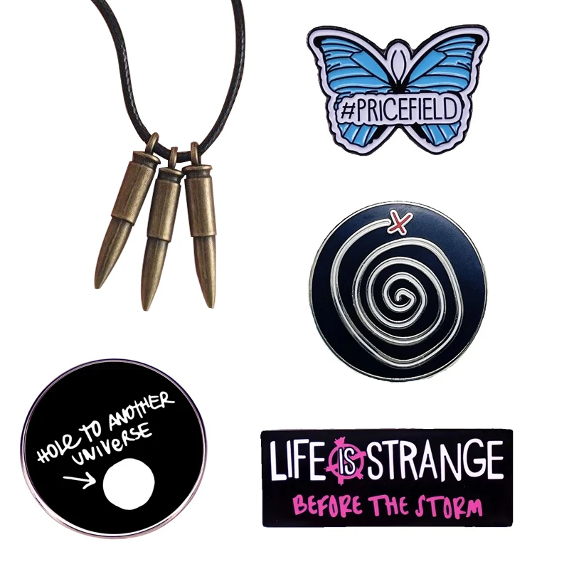 Life Is and Strange Same Pin Set Classic Game Periphery Enamel Brooch Bag Lapel Badge Cartoon Jewelry Set Friends Party Gift