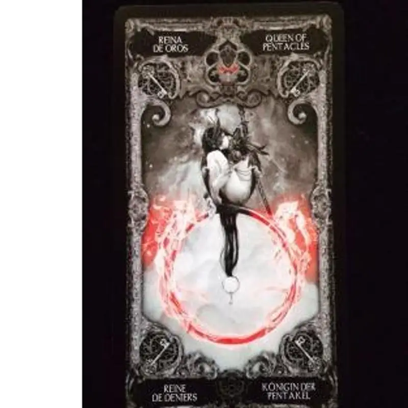 10.3*6cm XIII Dark Tarot Cards Deck Board Game English Mysterious Divination Fate