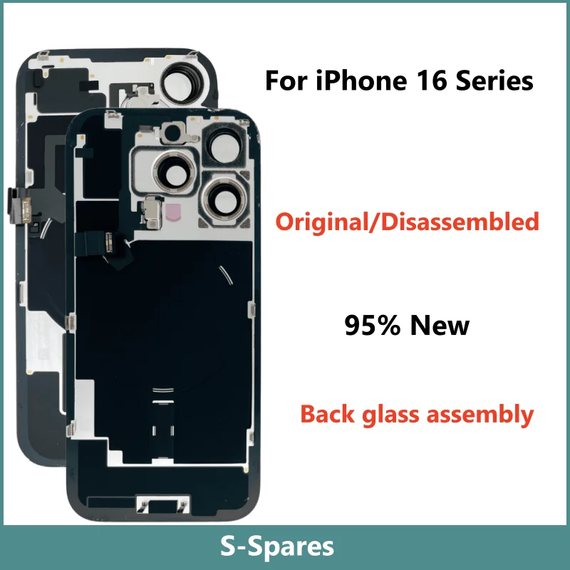 

Tear Down Back Glass Assebmly for iPhone 16 Pro Max 16e 16Plus, Original, 95% New