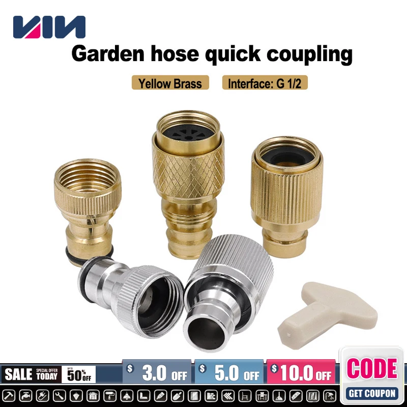 

High Quality Washing Machine Hose Connector Quick Adapter Garden Faucet Hose Anti-Disconnect Adapter