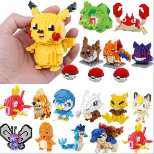 Anime Building Blocks Assembly Toy für Kinder, Picachu, Charizard Doll, Blastoise, Bulbasaur, Gengar, Ziegelfiguren, Geschenk, 61 Stile 6 Hauptverkäufe von Tijoleira - №6