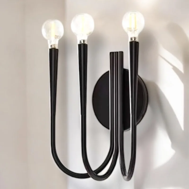 Postmodern Luxury Wall Sconce LED 3-Light Metal Wall Lamp For Living Room Bedroom Corridor Background Decoration