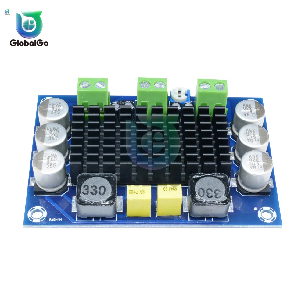 Mono Power Amplifier Board 80W Audio Power Amplifier Module Mono Power Amplifier DC10-24V Input Audio Power AMP