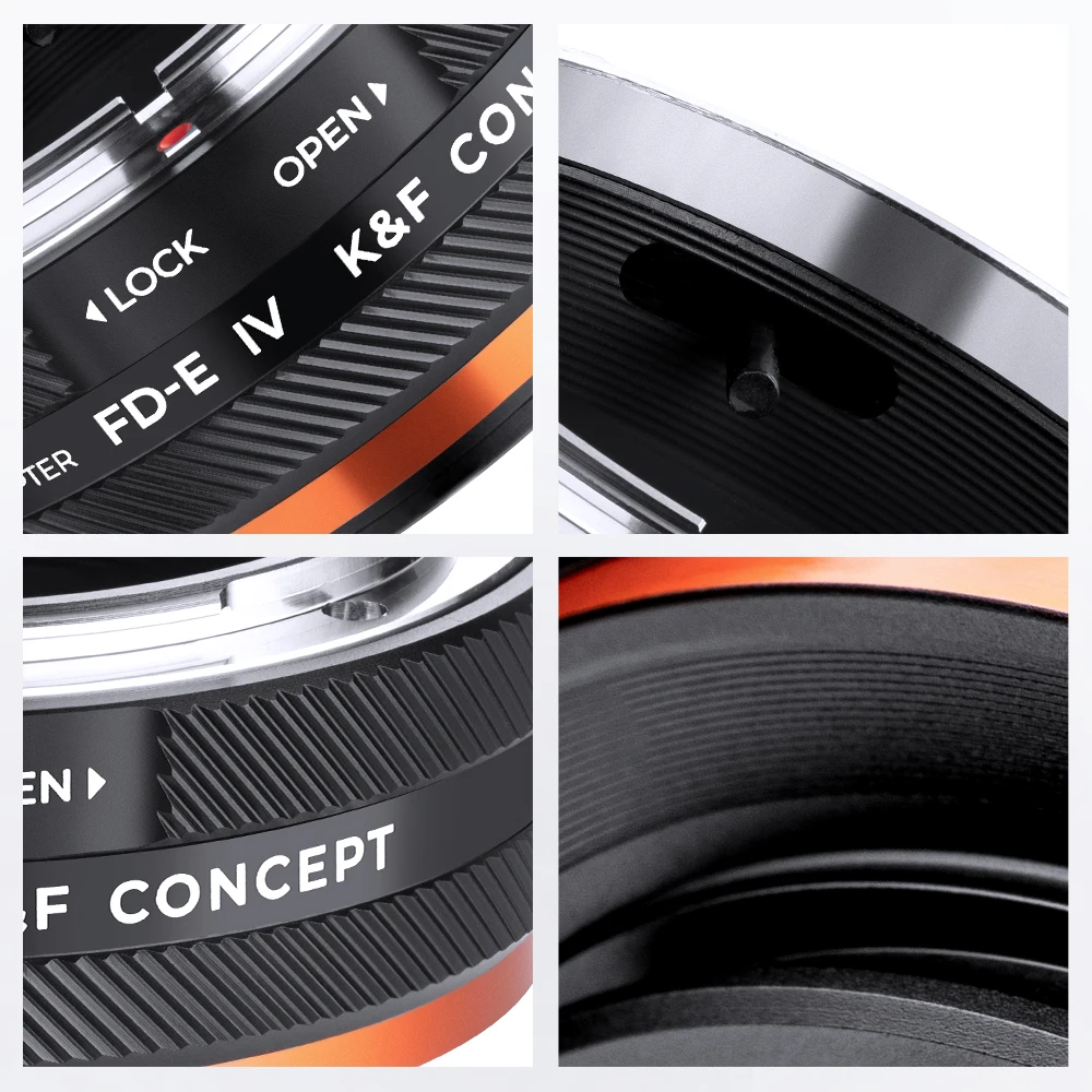 K&F Concept Camera Adapter Ring for FD-E Canon FD Mount Lens to Sony E FE Mount Sony A6400 A7M3 A7R3 A7M4 A7R4